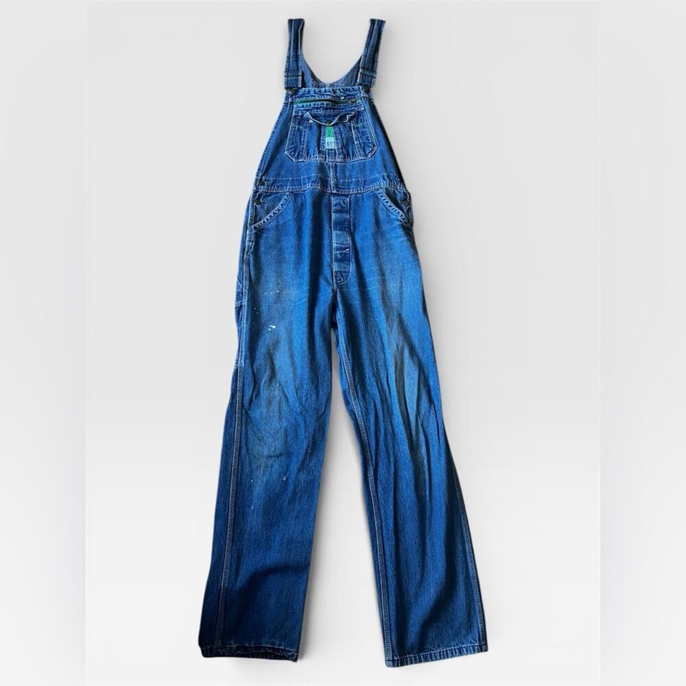 Vintage Liberty Denim Overalls Mens 36x32 distressed thrashed